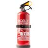 ecocar - Estintore 1kg in Polvere Omologato EN3 per Auto, Casa e Camper - con Manometro e Supporto Incluso