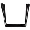 QINSHU Modanatura Interni Auto Per BMW Per X5 Per E70 2008-2013 Pannello Controllo Centrale Cambio Dell'auto Cornice Decorativa Per Portabicchieri(Nero)