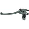 Oxektgb leve freno frizione moto Leva Freno Frizione Anteriore Sinistra Universale In Lega Di Alluminio Da 25 Mm Per Moto Con Supporto Per Lente Leva frizione pieghevole(Silver)