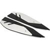 TTADINUDD Pedane Per Moto Per Y&AMA&HA XMAX 300 X-MAX 300 XMAX300 XMAX 250 400 2023 2024 Moto Pedane Piastra Pedale Antiscivolo Piastra Poggiapiedi Pedane(Rear pedal silver)