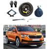 D'ANGELO 1988 Kit Ruotino di Scorta 17 compatibile con Skoda Karoq con Cric, Chiave, Guanti e Sacca 125/80R17