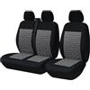 ZHANFEIS Per Fiat Per Ducato 2+1 Coprisedili Universali In Spugna Da 4 Mm Maggior Parte Dei Furgoni Camion Universali Coprisedili Auto(AD9509-Gray)