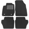 ASC Tappetini Auto Compatibili con Ford Fiesta VI 2009-2011, Attacco Ovale, Moquette, Bordo Antiscivolo, Battitacco in Gomma/PVC