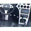 autoCOVR Pedali Con Poggiapiede In Acciaio per Alfa_Romeo 159 & BRERA & SPIDER (939) - (Cambio Manuale) - 4 Pezzi Ti Design Pedana Pedaliera Poggapiedi Pedaliere Sportiva Gas Copripedale Freno Frizione Tuning