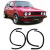 X-Parts Espansioni parafango per VW Golf 1 GTI, nero, plastica, auto, set da 4 (2 anteriori + 2 posteriori), 1099248