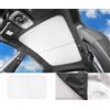 CWMMKL Parasole per Tetto in Vetro per Smart #3 Smart 3 2023 2024 2025, Parasole per Tetto Apribile Protezione UV Bianco-Mesh
