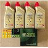 Castrol KIT TAGLIANDO 4 LITRI CASTROL 15W50 4T POWER 1 FILTRO OLIO HIFLO HF163 1 FILTRO ARIA HIFLO HFA7910 2 CANDELE NGK DCPR8EKC 2 CANDELE NGK BKR7EKC PER BMW R 1150 GS ADVENTURE 2003 2005 TWIN SPARK