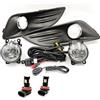 ODKBFG Faro 1 Set LED Paraurti Anteriore Lampada Nebbia Luce Nebbia Cablaggio Lampada Nebbia Griglia Copertura Per Ford Per Fiesta 2013 2014 2015 2016 2017 Faro Proiettore(LED set)