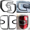 JHCHAN Coprifari e Coperchio fanale posteriore Nero Opaco per Ford Ranger Wildtrak T9 2023 2024 2025 Limited Platinum Raptor modello di veicolo Alta configurazione