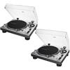 Audio-Technica AUDIO TECHNICA AT-LP140XP SILVER (Coppia) GIRADISCHI PROF. PER DJ ARGENTO NUOVO