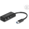 Delock Adattatore USB tipo A a 2 x Gigabit LAN (64194)