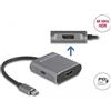 Delock Splitter USB Type-C (DP Alt Mode) a 1 x HDMI 1 x DisplayPort MST con USB