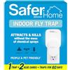 Safer Home SH502 Indoor Plug-In Fly Trap for Flies, Fruit Flies, Moths, Gnats, and Other Flying Insects - 400 Sq Ft of Protection