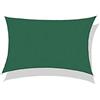 DianPU Shade Sails, rettangolo impermeabile protezione solare e protezione UV vele per esterni patio giardino (2,5 m x 3 m, verde scuro)