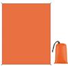 FANSU Coperta Picnic Impermeabile, Anti Sabbia Telo Mare Grande, Portatile Telo Picnic Telo Mare Grande 200x200 per Spiaggia, Campeggio, l'Escursionismo, Viaggi (140x200cm,Arancione)
