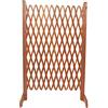 Inferramenta Koem Pannello grigliato 140x120 cm steccato Estensibile con sostegni in Legno trattato per Uso Esterno