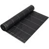 Moziel Telo Pacciamatura 3m x 25m, 90g/m² Telo Anti Erbacce per Orto, Giardino, Tessuto Permeabile all'Acqu, Resistente allo Strappo, Elevata Resistenza UV, Nero