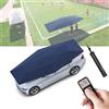 Generic Tenda automatica per auto 2 in 1 e ombrellone da esterno, baldacchino pieghevole e mobile, telecomando, batteria mobile, supporto esterno, copertura automatica per auto