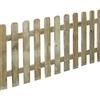 Decor Space Staccionata in Legno di Pino Naturale per recinzioni Giardino e terrazzo (180 x h 80 cm)