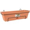 Elho Green Basics Trough Allin1 50 - Fioriera per Balcone esterno - Ø 49.0 x H 16.5 cm - Mild Terra
