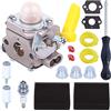 Adefol Carburatore per ZAMA C1U-H60 per Homelite 26cc 25cc 30cc Filtro dell'Aria Valvola di ritegno Lampadina Primer Kit Trimmer per Corde Decespugliatore Sostituire Le Parti per 308054003