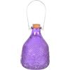 CKB LTD - 1 trappola per vespe, in vetro, con gancio in metallo, design tradizionale e attraente, da appendere, per interni ed esterni, giardino, colore: viola