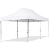 TOOLPORT Gazebo Pieghevole Giardino 3x6m Alluminio Telo Poliestere Idrorepellente Padiglione Mercati Sagre Bianco
