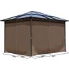 QUICK STAR - 4 pareti laterali per gazebo Hardtop 3x3,6 m