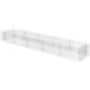 vidaXL Gabbione Letto Rialzato Acciaio Zincato 450x90x50cm Fioriera Recinzione