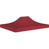 Rantry Tenda di ricambio per gazebo, copertura per tenda, copertura per feste, copertura di sostituzione del baldacchino, tettoia di ricambio, copertura di ricambio, bordolese 4x3 m 270 g/m²,