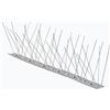 FT METALLI - Dissuasori Flessibili per Piccioni Anti Uccelli da Balcone - Spuntoni per Piccioni in Acciaio Inox MOD. 80 Aghi, 25pz x 1 mt per Qualsiasi Superficie