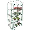 Qidures Copertura a 4 ripiani in PVC resistente alle intemperie, 69 x 49 x 155 cm, copertura di ricambio per serra da giardino, facile da montare, senza attrezzi, in PVC trasparente, verde, per giardino ed