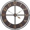 YILIYIO Orologio da Parete da Giardino Grande da 60 Cm, Orologio da Giardino con Quadrante Aperto, Orologio da Esterno Impermeabile in Metallo, per Interni Ed Esterni, per Soggiorno, Orologio Gigante Mode