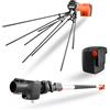 STOCKER - Kit Raccolta Olive Professionale 21V - Abbacchiatore Elettrico, Batteria 4Ah, Manico Telescopico 3m - per Olive e Frutti - Garanzia 60 Mesi