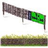 KADAX Bordura aiuole in vimini 100 x 30 cm Intreccio di vimini per aiuole, vialetti di giardino e prati, delimitazione naturale per fiori e verdura