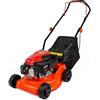 TANIASHOP Rasaerba a Scoppio con Motore 4 Tempi 144CC 2,5kW 3,5HP con Capacità Cesto di Raccolta 45LT Tosaerba a Spinta Taglio Regolabile 25-75mm Ampiezza di Taglio 457mm