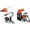 GrecoShop Decespugliatore/Tagliaerba/Rasaeraba/Tagliabordi Motore a scoppio 51,7cc a zaino/spalla