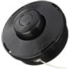 WAZUBC Testina Universale per Decespugliatore, 110mm × 75mm Bobina di Ricambio per Decespugliatore a Benzina a 2 Linee (Nero)