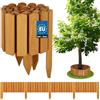 KOTARBAU® Staccionata in Legno per Giardino - 200 x 20 cm - Recinzione Giardino Esterno in Legno - Colore Rovere - Steccato