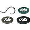 KB Tools Bordatura per giardino con picchetti, flessibile per prato, sei diverse lunghezze 10m-100m, due altezze 4cm-6cm, resistente alle intemperie