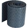 Generico Rotolo Protezione Vista in Rattan per Recinzione Esterna - Strisce Resistenti alle Intemperie per Recinzioni, Balconi e Terrazze - Facili da Installare 255 cm x 19 cm (Antracite)