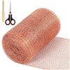 Duroecsain Rete di rame puro, 127 mm x 12 m, nastro di rame contro lumache, recinzione a lumache, rete di rame, trappole per topi da giardino, controllo dei parassiti e per respingere le spezie