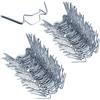 Deuba Clip Fissaggio per Serre Morsetti Antiruggine Kit 100 Pezzi in Acciaio Accessori per Protezione Piante Giardino