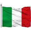 QSUM Bandiera Italia 5'x3 '- Bandiera Nazionale Italiana - Bandiera Decorativa per Ventilatori Sostenitori Italiani di qualità Premium 400D
