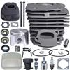 Gubeter Kit filtro aria marmitta scarico pistone cilindro 45 mm, per parte motosega Per Husqvarna 353 346Xp 350, 537253002, 503862803