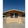 CABEX Casetta da Giardino in Legno, 2.5x2.5m Block House, Doghe Spessore 28 mm. Modello BLOCK25x25/28DP