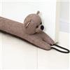 Marwood Paraspifferi decorativo sotto porta, 91,4 cm, per porte e finestre, zavorrato a forma di animale, blocca il rumore per la parte inferiore della porta con passanti per appenderlo, orso