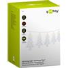 goobay 57947 - Catena luminosa a LED con funzione timer, funzione batteria, luce a LED da appendere, per interni, con 10 LED, luce bianca calda (3000 K), IP20