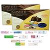 Confetti Crispo CRISPO CONFETTI BLU AL CIOCCOLATO FONDENTE 2 KG + 100 BIGLIETTINI BOMOBNIERA