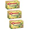 Generico Pompadour 1913 | Infuso Zenzero Limone | Tisana Aroma Speziato | Tè Naturale Senza Caffeina - 3 x 20 Filtri di Tè (108 Gr)
